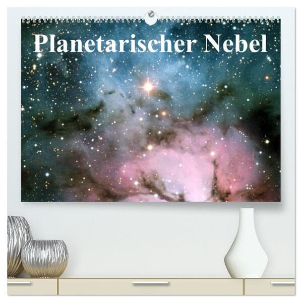 Planetarischer Nebel (hochwertiger Premium Wandkalender 2026 DIN A2 quer), Kunstdruck in Hochglanz