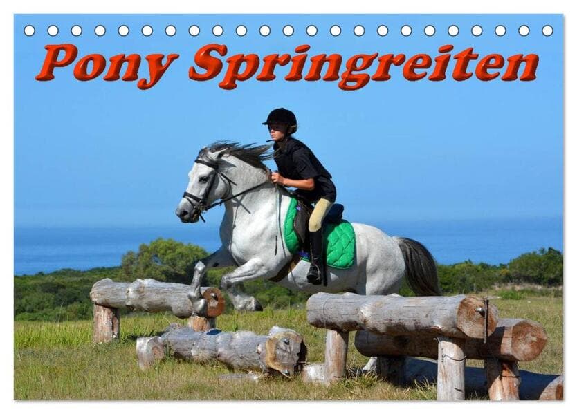 Pony Springreiten (Tischkalender 2026 DIN A5 quer), CALVENDO Monatskalender