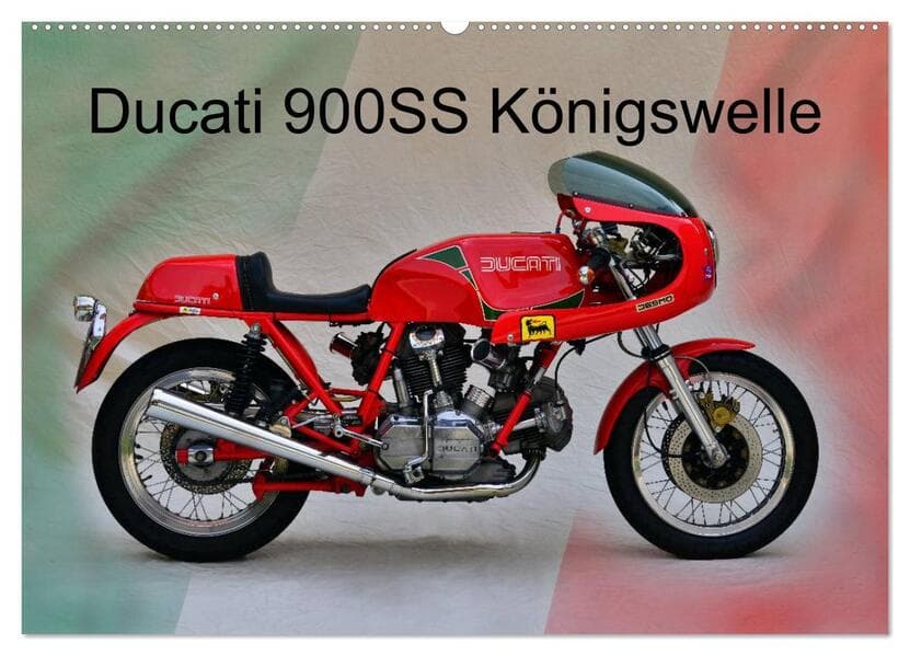 Ducati 900SS Königswelle (Wandkalender 2026 DIN A2 quer), CALVENDO Monatskalender