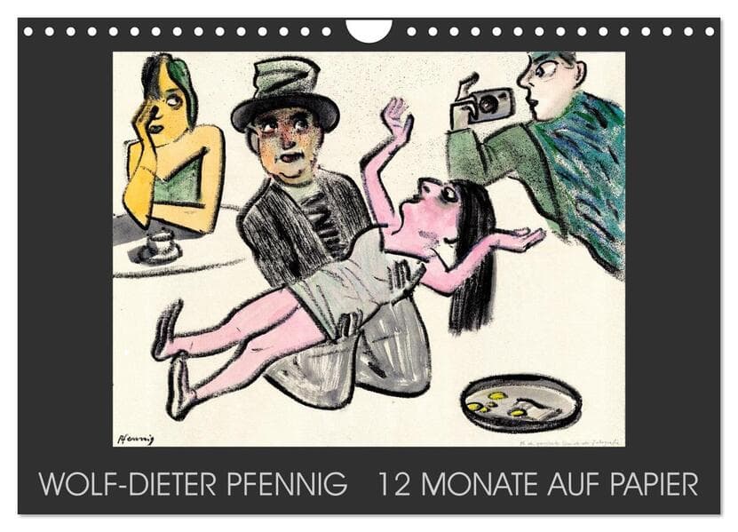 Wolf-Dieter Pfenning - 12 Monate auf Papier (Wandkalender 2026 DIN A4 quer), CALVENDO Monatskalender