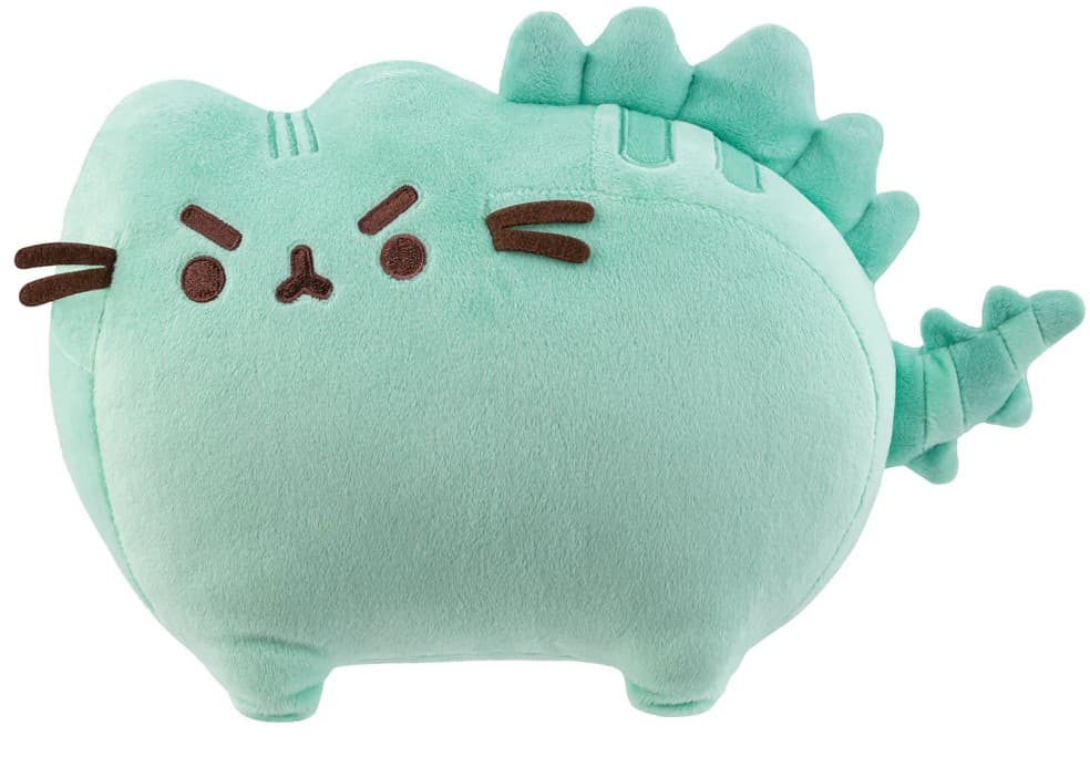 Aurora 61588 - Pusheen Pusheenosaurus grün, Plüschtier, 24 cm