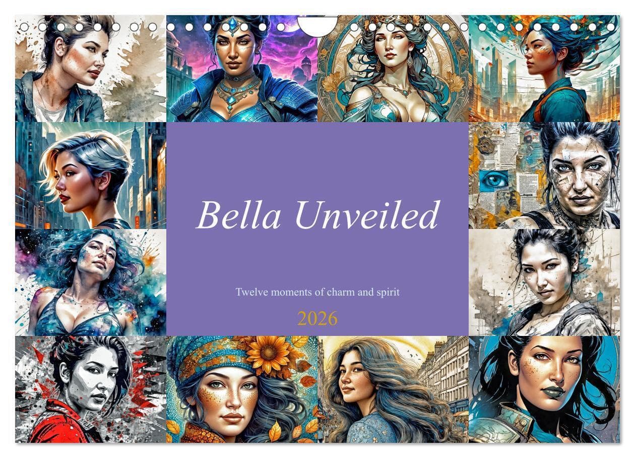 Bella Unveiled - Twelve moments of charm and spirit (Wall Calendar 2026 DIN A4 landscape), CALVENDO 12 Month Wall Calendar