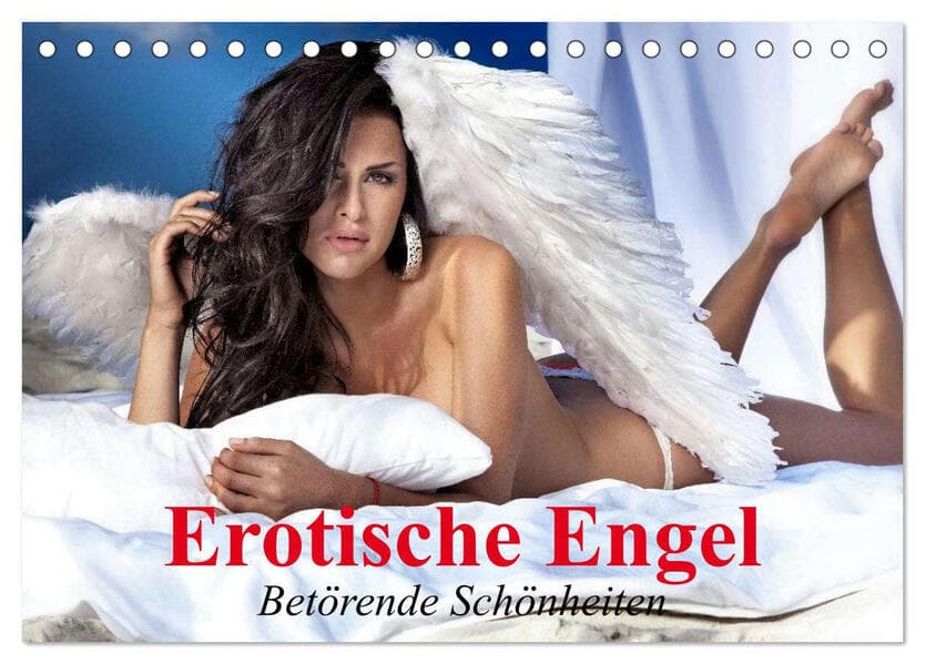 Erotische Engel - Betörende Schönheiten (Tischkalender 2026 DIN A5 quer), CALVENDO Monatskalender
