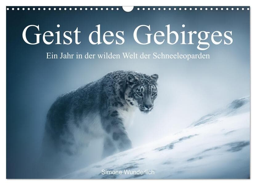 Geist des Gebirges - Ein Jahr in der wilden Welt der Schneeleoparden (Wandkalender 2026 DIN A3 quer)