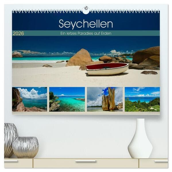 Seychellen - Ein letztes Paradies auf Erden (hochwertiger Premium Wandkalender 2026 DIN A2 quer), Ku