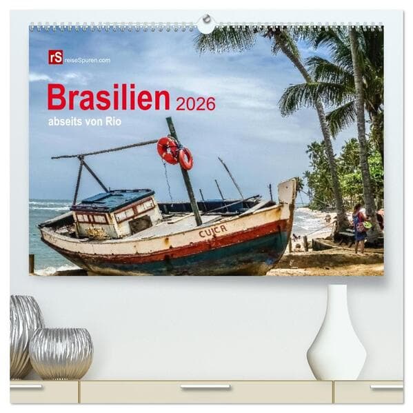 Brasilien 2026 abseits von Rio (hochwertiger Premium Wandkalender 2026 DIN A2 quer), Kunstdruck in H