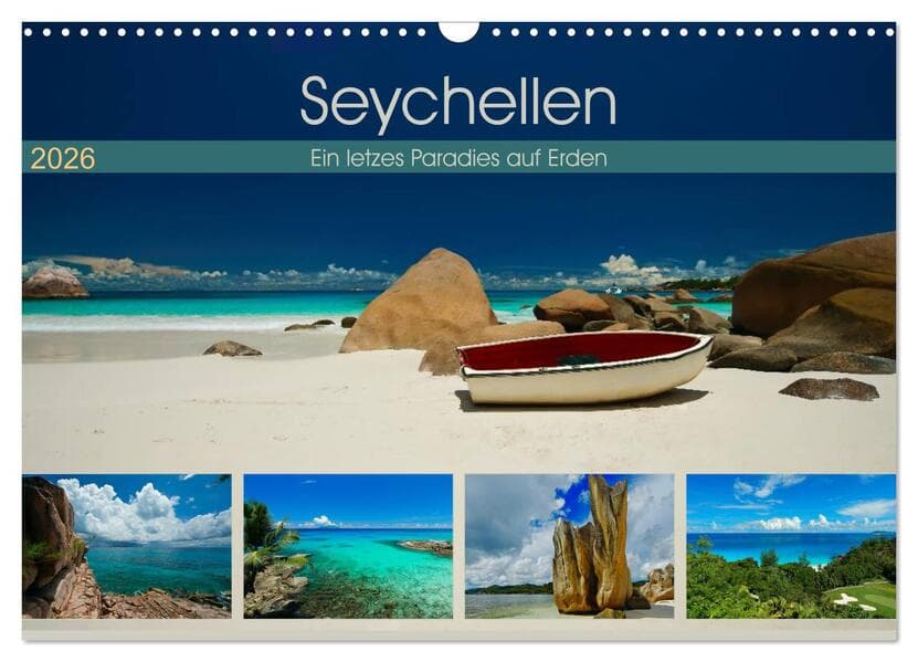 Seychellen - Ein letztes Paradies auf Erden (Wandkalender 2026 DIN A3 quer), CALVENDO Monatskalender