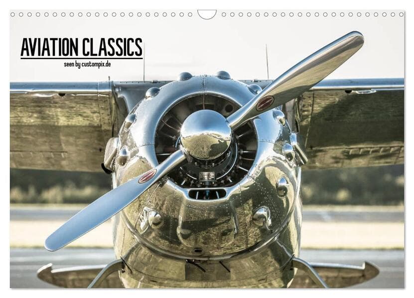 AVIATION CLASSICS seen by custompix.de (Wandkalender 2026 DIN A3 quer), CALVENDO Monatskalender