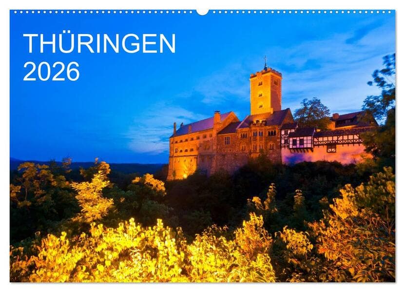 THÜRINGEN 2026 (Wandkalender 2026 DIN A2 quer), CALVENDO Monatskalender