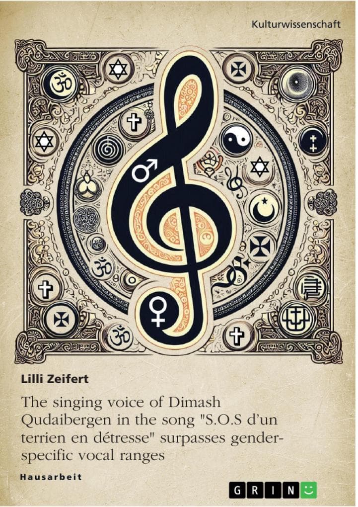 The singing voice of Dimash Qudaibergen in the song "S.O.S d'un terrien en detresse" surpasses gender-specific vocal ranges