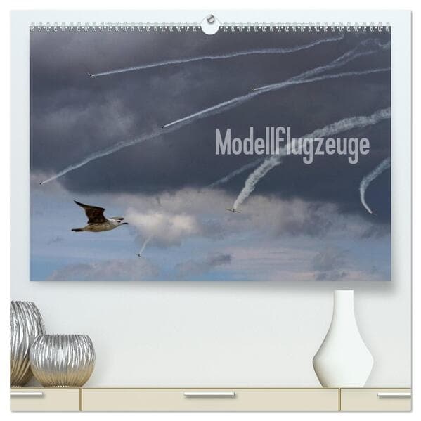 Modellflugzeuge Nr. 1 / 2026 (hochwertiger Premium Wandkalender 2026 DIN A2 quer), Kunstdruck in Hoc