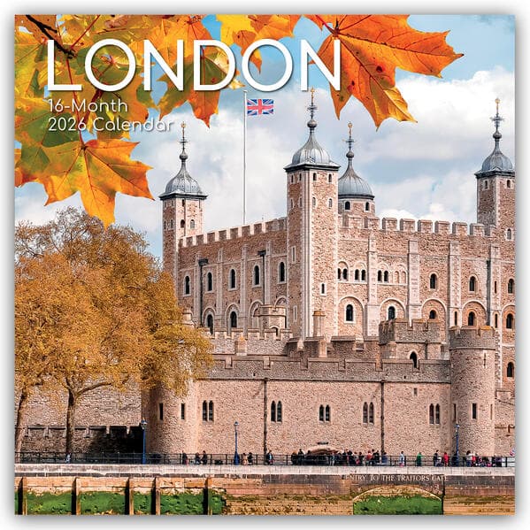 London 2026 - 16-Monatskalender