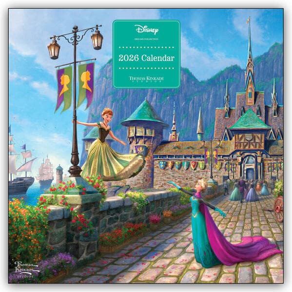 Disney Dreams Collection by Thomas Kinkade Studios 2026 Wall Calendar