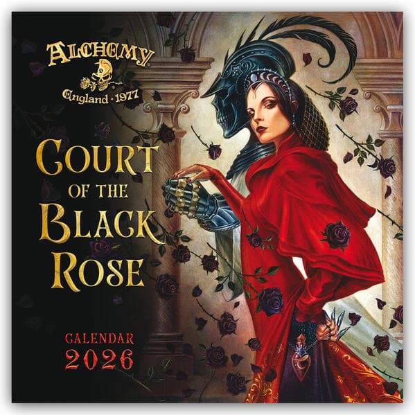 Alchemy Court of the Black Rose - Hof der schwarzen Rose 2026 - Original Flame Tree Publishing-Kalen