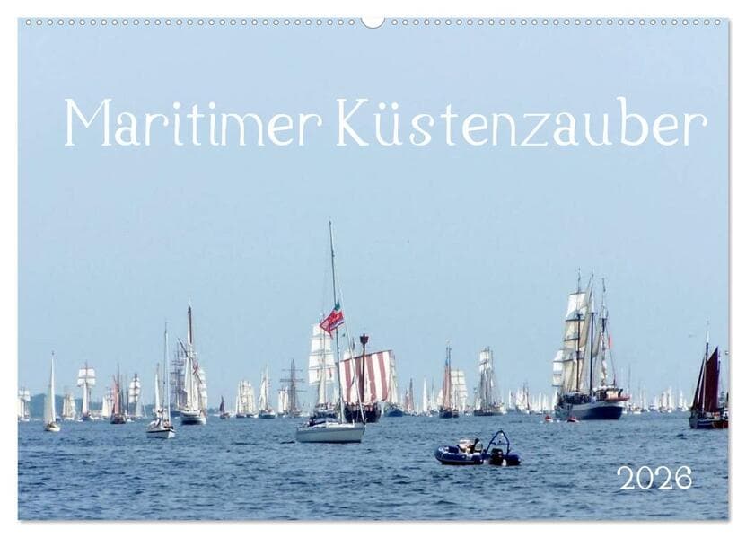 Maritimer Küstenzauber (Wandkalender 2026 DIN A2 quer), CALVENDO Monatskalender