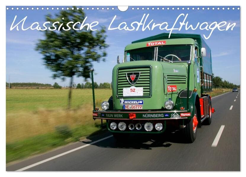 Klassische Lastkraftwagen (Wandkalender 2026 DIN A3 quer), CALVENDO Monatskalender