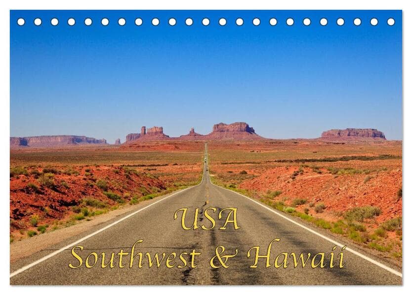 USA Southwest & Hawaii (Tischkalender 2026 DIN A5 quer), CALVENDO Monatskalender