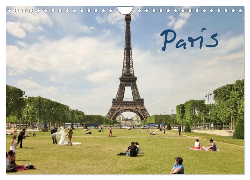 Paris (Wandkalender 2026 DIN A4 quer), CALVENDO Monatskalender