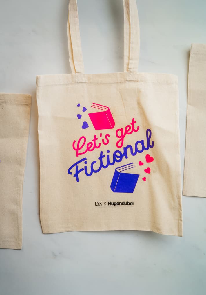 Stoffbeutel Lets get Fictional (Liebe auf den ersten Satz)