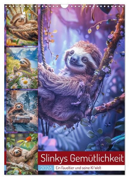 Slinkys Gemütlichkeit (Wandkalender 2026 DIN A3 hoch), CALVENDO Monatskalender
