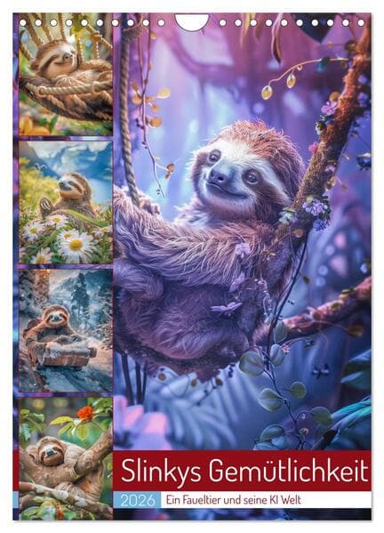 Slinkys Gemütlichkeit (Wandkalender 2026 DIN A4 hoch), CALVENDO Monatskalender