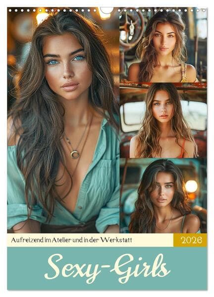 Sexy Girls. Aufreizend im Atelier und in der Werkstatt (Wandkalender 2026 DIN A3 hoch), CALVENDO Mon