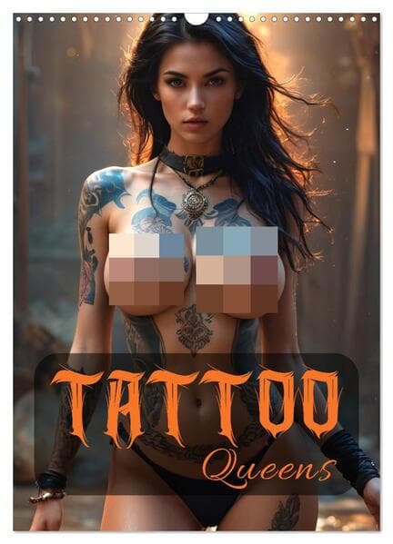 Tattoo Queens (Wandkalender 2026 DIN A3 hoch), CALVENDO Monatskalender