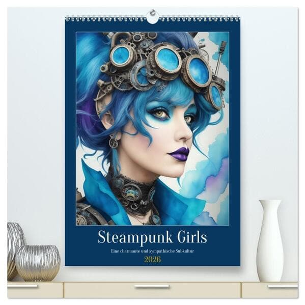 Steam-Punk-Girls - Eine charmante und sympathische Subkultur (hochwertiger Premium Wandkalender 2026 DIN A2 hoch), Kunstdruck in Hochglanz
