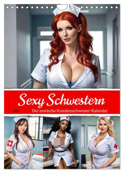 Sexy Schwestern (Wandkalender 2026 DIN A4 hoch), CALVENDO Monatskalender