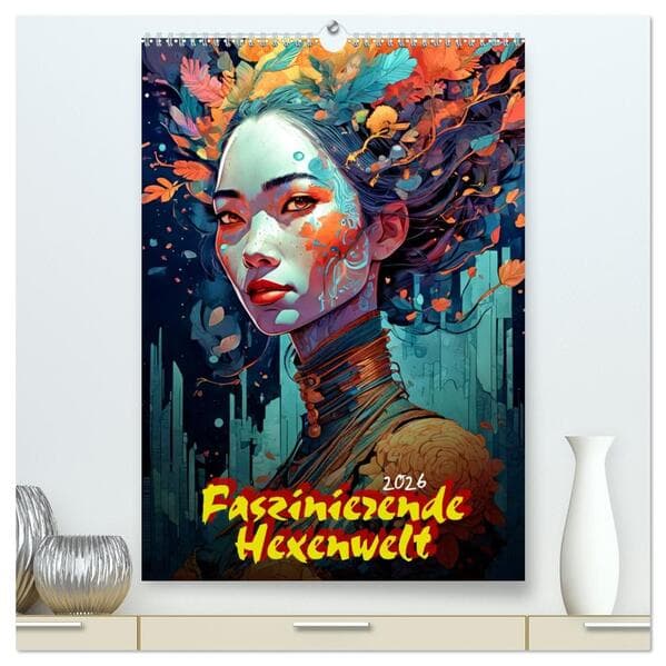 Faszinierende Hexenwelt (hochwertiger Premium Wandkalender 2026 DIN A2 hoch), Kunstdruck in Hochglanz
