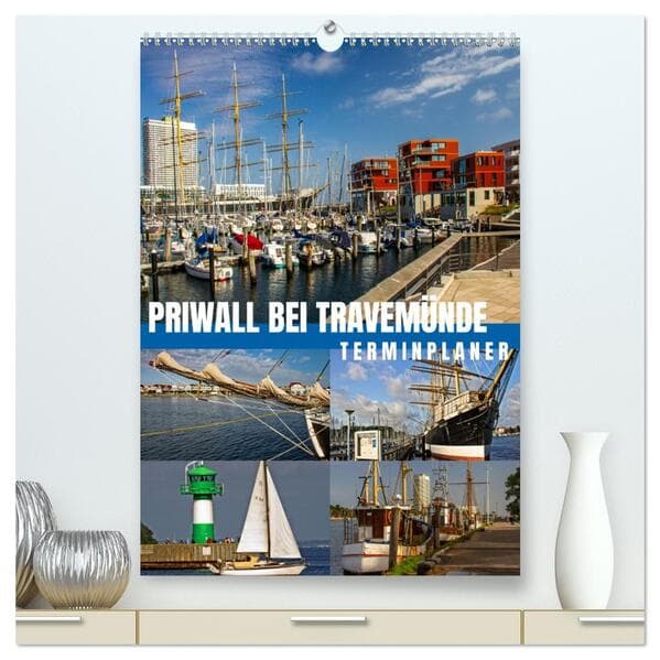 Priwall bei Travemünde - Terminplaner (hochwertiger Premium Wandkalender 2026 DIN A2 hoch), Kunstdruck in Hochglanz