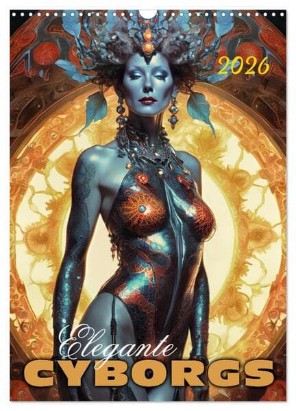 Elegante Cyborgs (Wandkalender 2026 DIN A3 hoch), CALVENDO Monatskalender