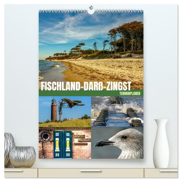 Fischland-Darß-Zingst Terminplaner (hochwertiger Premium Wandkalender 2026 DIN A2 hoch), Kunstdruck in Hochglanz