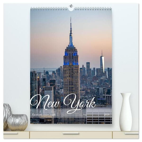 New York, Facetten einer Stadt (hochwertiger Premium Wandkalender 2026 DIN A2 hoch), Kunstdruck in H