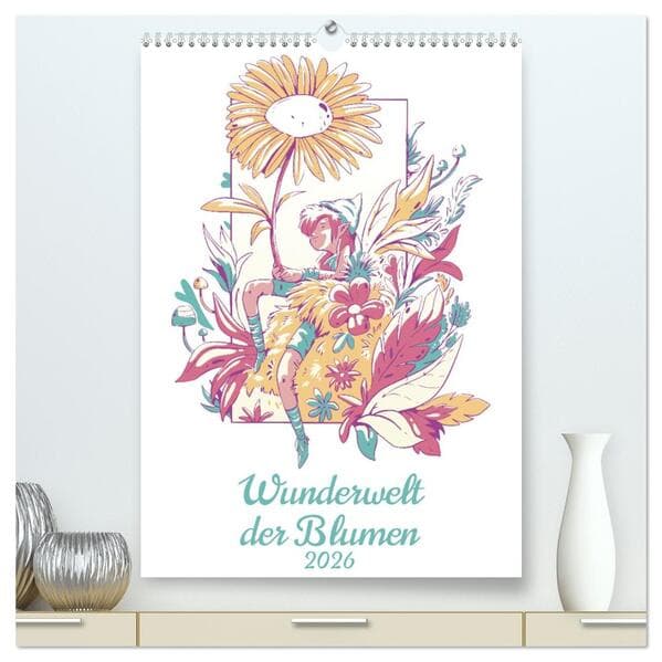 Wunderwelt der Blumen (hochwertiger Premium Wandkalender 2026 DIN A2 hoch), Kunstdruck in Hochglanz