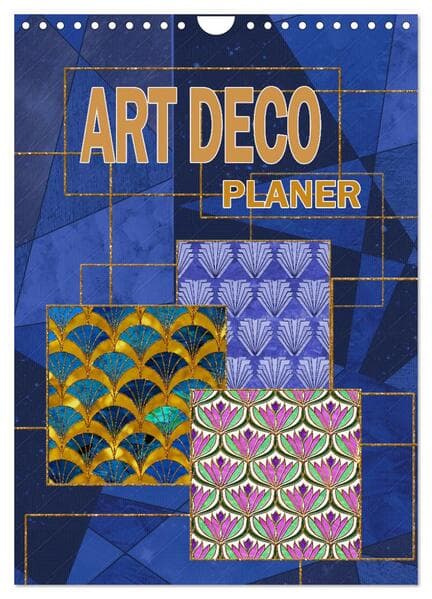 Art Deco Planer (Wandkalender 2026 DIN A4 hoch), CALVENDO Monatskalender
