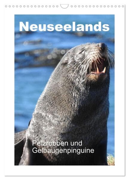 Neuseelands Pelzrobben und Gelbaugenpinguine (Wandkalender 2026 DIN A3 hoch), CALVENDO Monatskalende