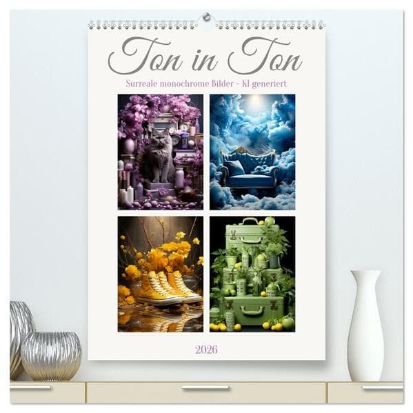 Ton in Ton (hochwertiger Premium Wandkalender 2026 DIN A2 hoch), Kunstdruck in Hochglanz