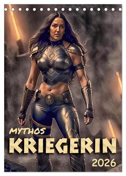 Mythos Kriegerin (Tischkalender 2026 DIN A5 hoch), CALVENDO Monatskalender