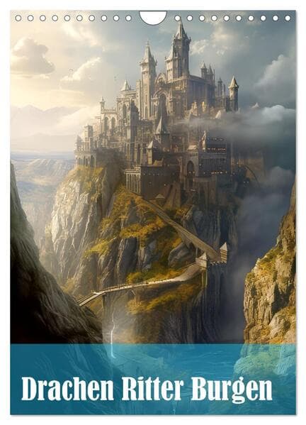 Drachen Ritter Burgen (Wandkalender 2026 DIN A4 hoch), CALVENDO Monatskalender
