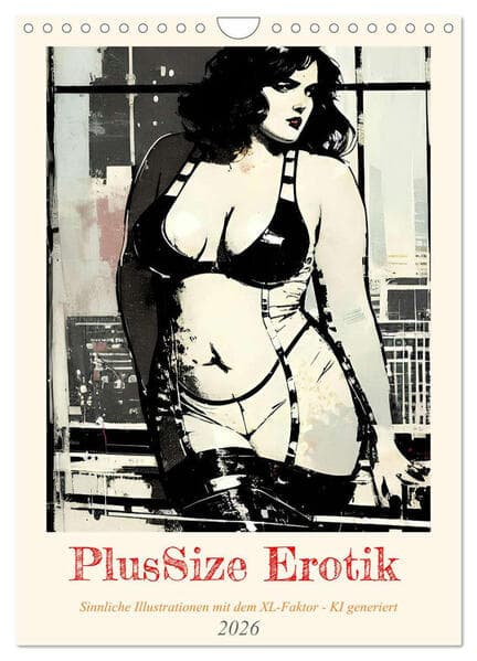 PlusSize Erotik (Wandkalender 2026 DIN A4 hoch), CALVENDO Monatskalender