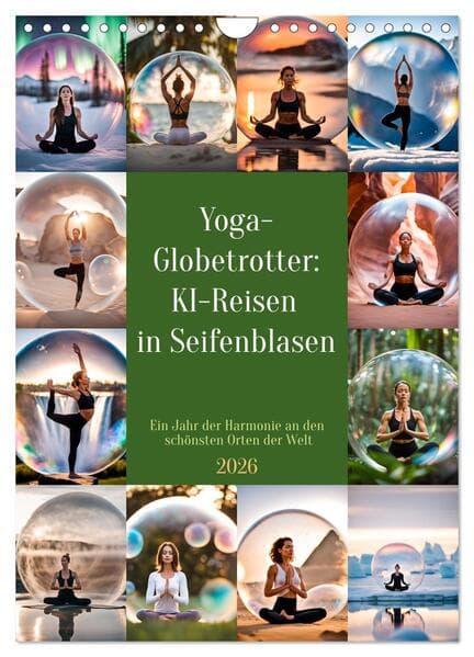 Yoga-Globetrotter: KI-Reisen in Seifenblasen. Ein Jahr der Harmonie an den schönsten Orten der Welt
