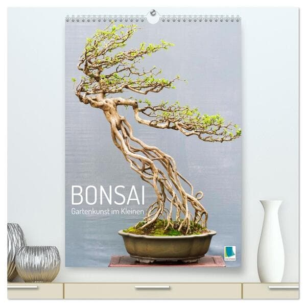 Bonsai: Gartenkunst im Kleinen (hochwertiger Premium Wandkalender 2026 DIN A2 hoch), Kunstdruck in H