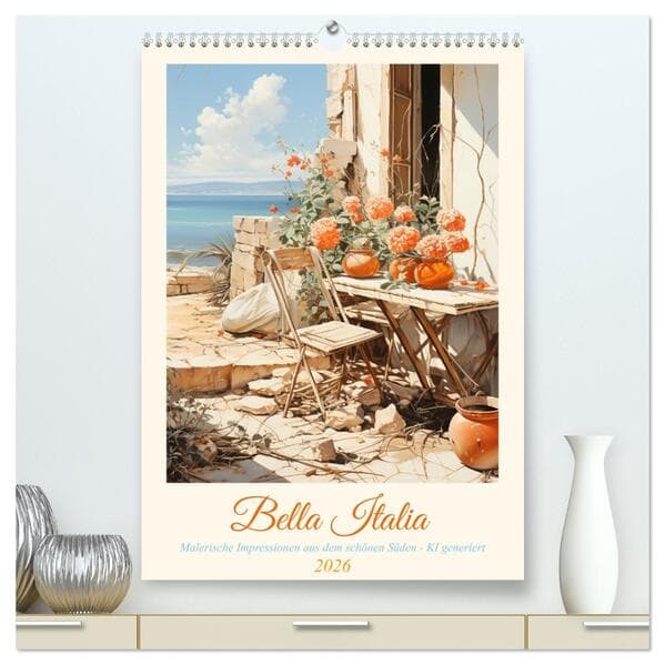 Bella Italia (hochwertiger Premium Wandkalender 2026 DIN A2 hoch), Kunstdruck in Hochglanz