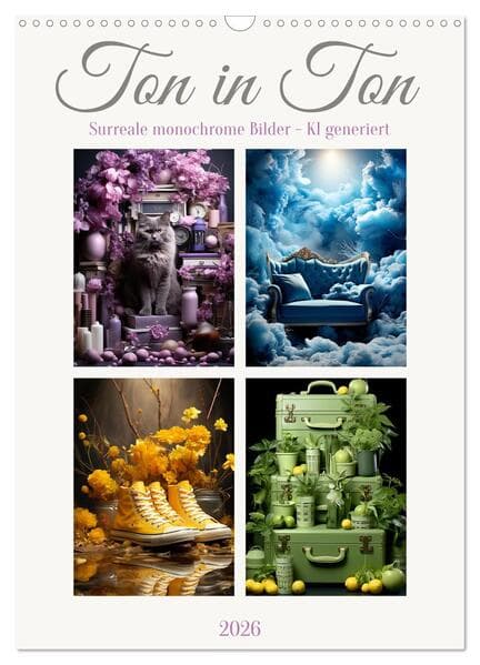 Ton in Ton (Wandkalender 2026 DIN A3 hoch), CALVENDO Monatskalender