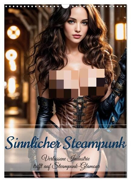 Sinnlicher Steampunk (Wandkalender 2026 DIN A3 hoch), CALVENDO Monatskalender