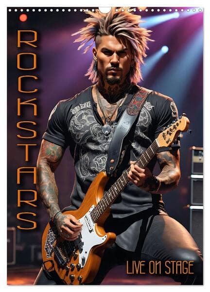 Rockstars - Live on Stage (Wandkalender 2026 DIN A3 hoch), CALVENDO Monatskalender