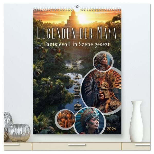 Legenden der Maya (hochwertiger Premium Wandkalender 2026 DIN A2 hoch), Kunstdruck in Hochglanz