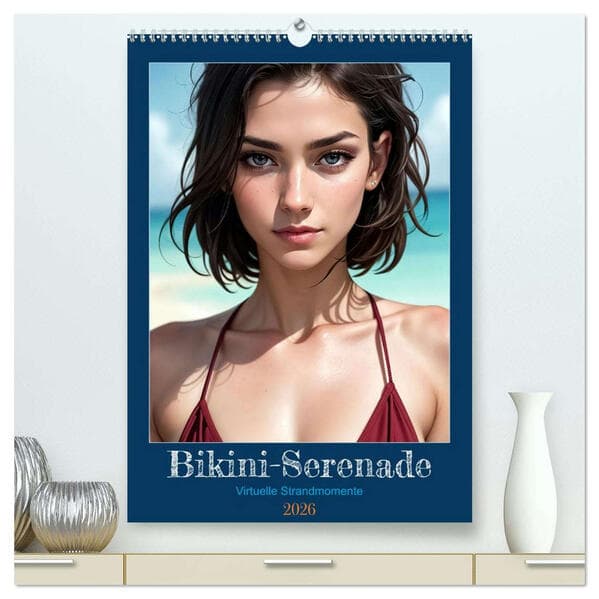 Bikini-Serenade (hochwertiger Premium Wandkalender 2026 DIN A2 hoch), Kunstdruck in Hochglanz