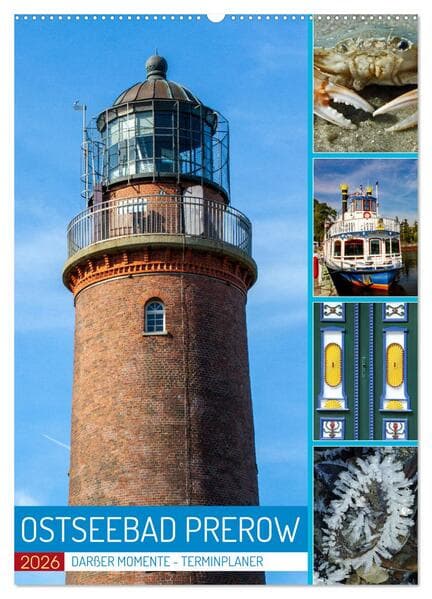 Ostseebad Prerow - Darßer Momente - Terminplaner (Wandkalender 2026 DIN A2 hoch), CALVENDO Monatskalender